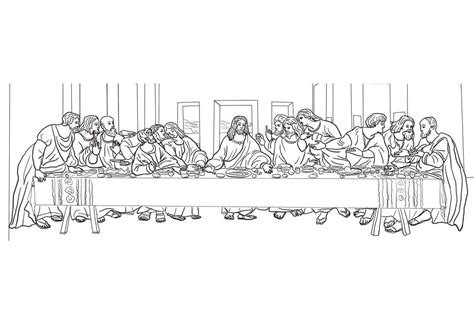 The Last Supper F Rbung Seite Kostenlose Druckbare Malvorlagen F R