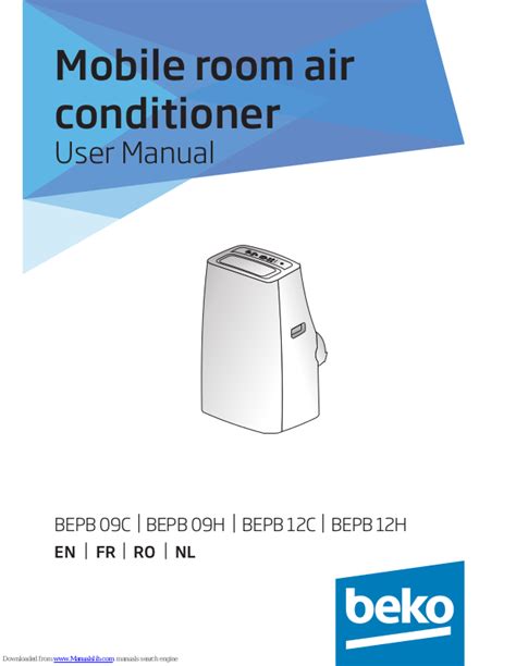 Beko BEPB 09C, BEPB 09H, BEPB 12H, BEPB 12C User Manual