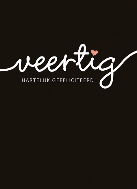 Verjaardagskaart 40 Veertig Hartelijk Gefeliciteerd Hallmark