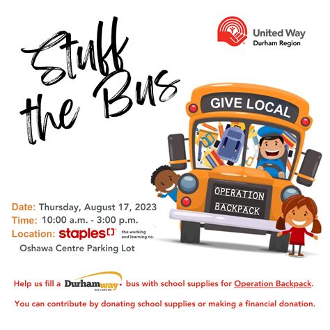 Stuff the Bus - United Way Durham Region