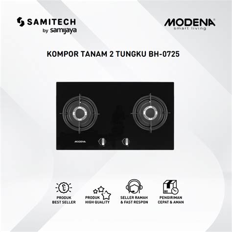 Jual Kompor Gas Tanam Modena Bh 0725 L 2 Tungku Kaca Bh 0725l 2