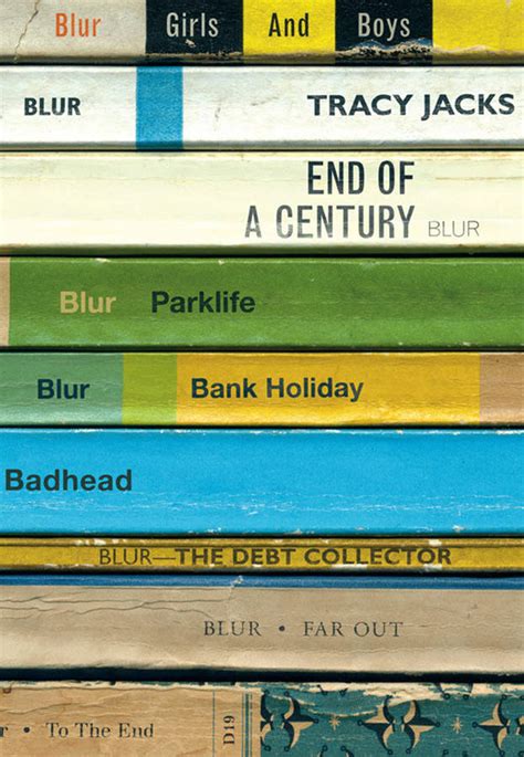 blur 'parklife' album as books print by lime lace | notonthehighstreet.com