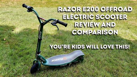 Razor Electric Scooter E200 Offroad Edition Review Youtube