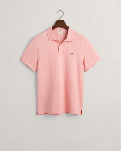 GANT Erkek Pembe Regular Fit Logolu Polo 2210 XXL 100 PAMUK BUBBELGUM