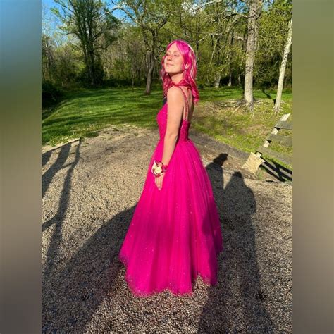 Jovani Dresses Jovani Hot Pink Prom Dress Size 6 Poshmark