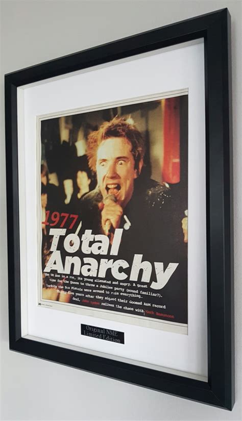 Sex Pistols Johnny Rotten Framed Original Nme Icon Republic