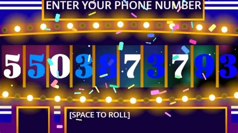 phone number slots