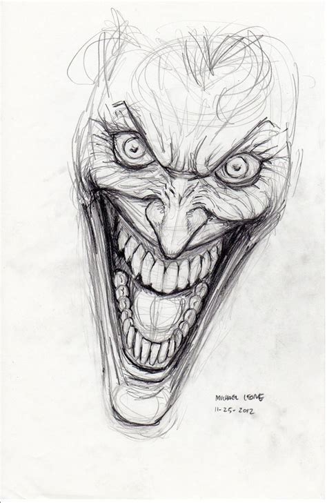 Joker Face Sketch