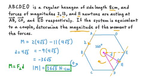 Question Video Finding The Moment Of A Couple Equivalent To Three