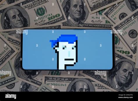 Nft Cryptopunk Form Larva Labs Seen On The Screen Of Smartphone