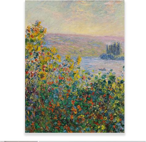 Amazon Claude Monet Wall Art Flower Beds At Theuil Poster Post