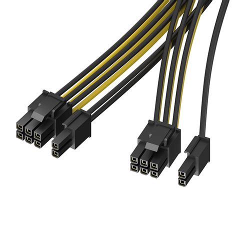 Pcie Pin To Dual Pcie Pin Splitter Cable Pack Akasa