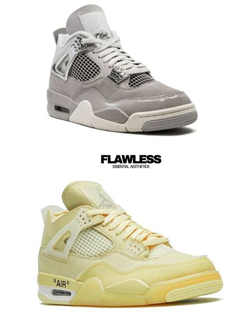 Air Jordan Retro 4 "Off-white and Frozen Moments" – FLAWLESS