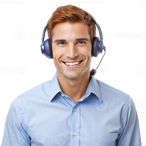 A Customer Care Representative Wearing a Headphone 49773765 PNG
