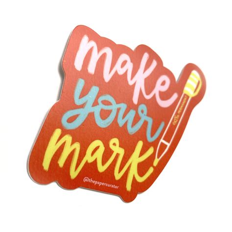mark sticker  paper curator