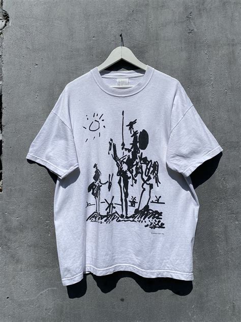 Art Vintage 2002 Pablo Picasso Don Quixote Art Tee T Shirt Grailed