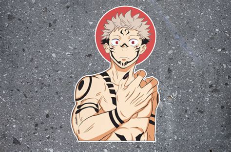 Pegatina Sukuna Ryomen Pegatina Jujutsu Kaisen Pegatina Etsy