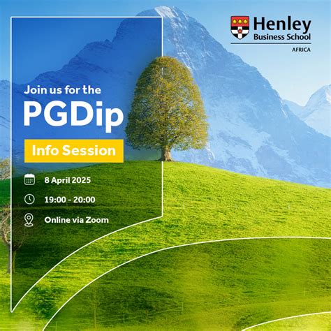 Upcoming Events Henley Africa Pgdip