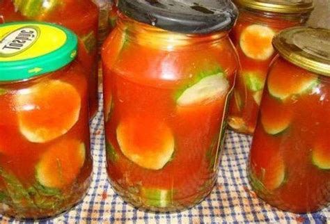 Огурцы в томатном соке на зиму обалденный рецепт | Самые вкусные ...