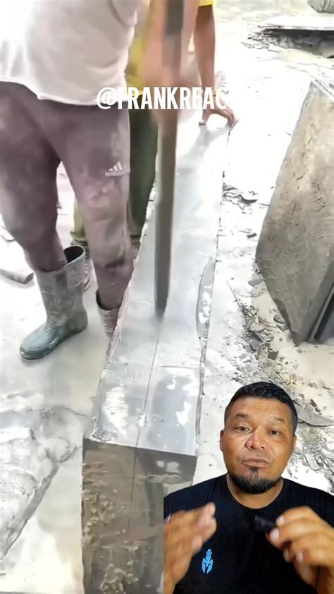 O Pedreiro Trouxe A Pedra De Mármore - Essa ea habilidade de fazer os cortes na pedra de mármore! # ...
