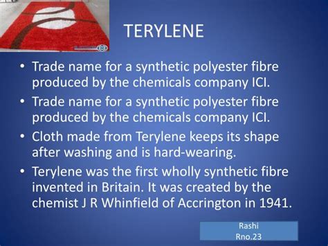 PPT - TERYLENE PowerPoint Presentation - ID:3457427