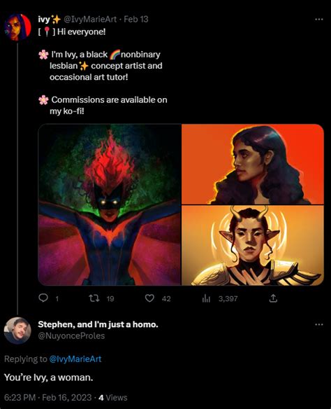 Ivy On Twitter I Am No Longer Nonbinary Or A Lesbian Guys Sorry Just A Cis Woman