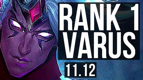 VARUS Thresh Vs KINDRED Karma ADC Rank 1 Varus Quadra Godlike