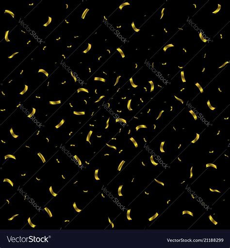 Golden confetti background Royalty Free Vector Image