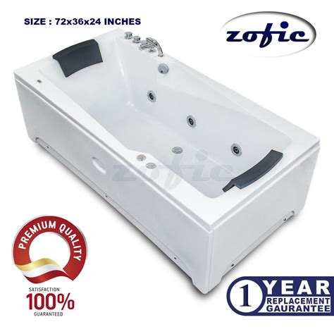 Zofic Lucite Acrylic Imported 6 X 3 Feet Standard Size Jacuzzi