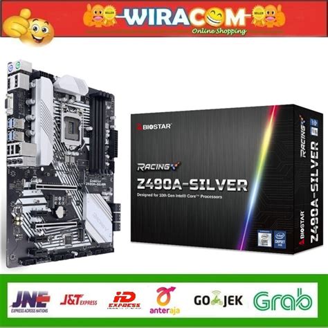 Jual Mainboard Biostar Z490A Silver LGA 1200 ATX Mainboard Z490