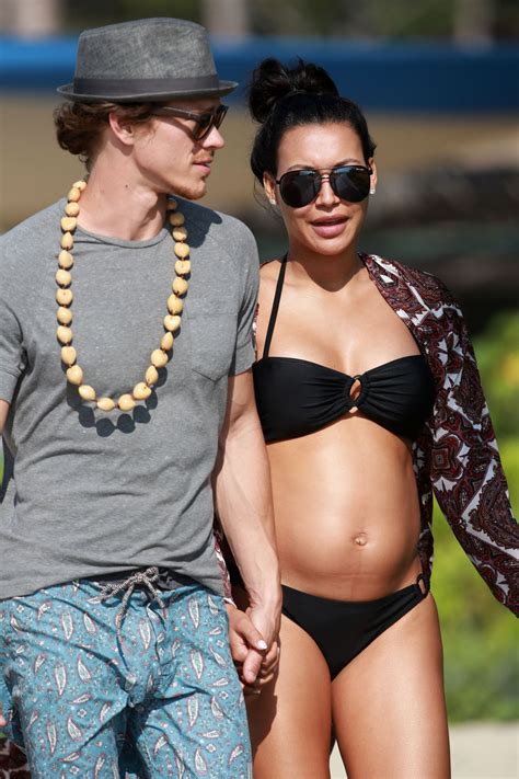 Pregnant NAYA RIVERA In Bikini Out And About In Hawaii HawtCelebs