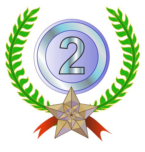 Second Place Medal Clipart Transparent