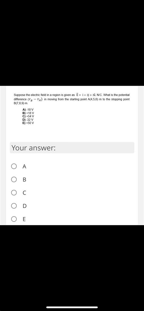Solved Suppose the electric field in a region is given as | Chegg.com 