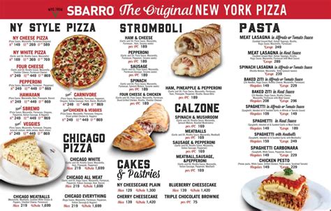 Sbarro Menu Philippines And Updated Prices 2025