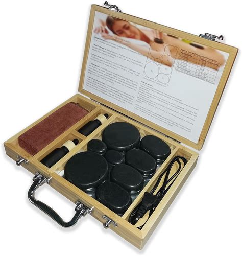 Amazon Bestnewie Hot Stone Massage Kit Warmer And Heater Set For