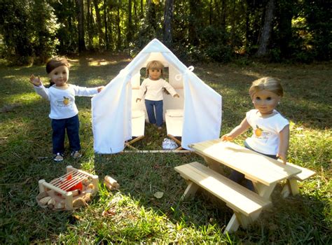 Doll Camping Set Handcrafted For 18 Inch Dolls Such As