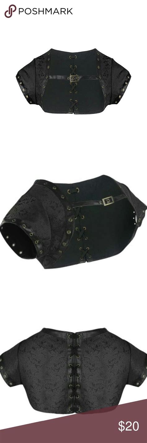Black Steampunk Bolero Jacket New With Tags
