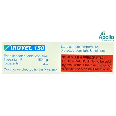 Irovel 150 Tablet 10s Price Uses Side Effects Composition Apollo