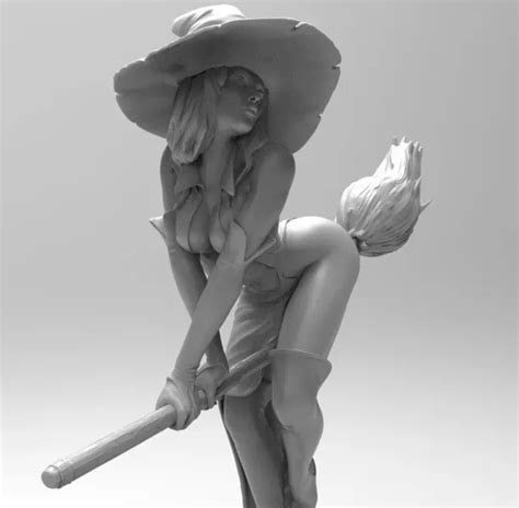 WAIFU HOT SEXY WITCH D STL FILE PREMIUM EDITION CHARA D Printing Model Threeding
