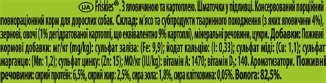 Влажный корм для собак Friskies с говядиной и картофелем в соусе 85 г ...