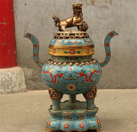 Wholesale Factory Tibet Bronze Cloisonne Dynasty Temple Lion Head