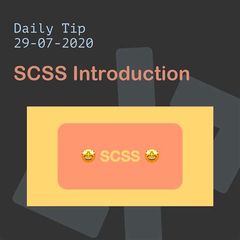 SCSS Introduction