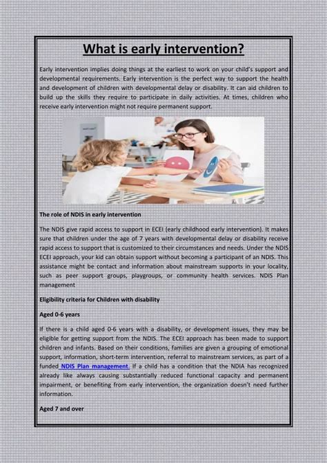 Ppt What Is Early Intervention Powerpoint Presentation Free Download