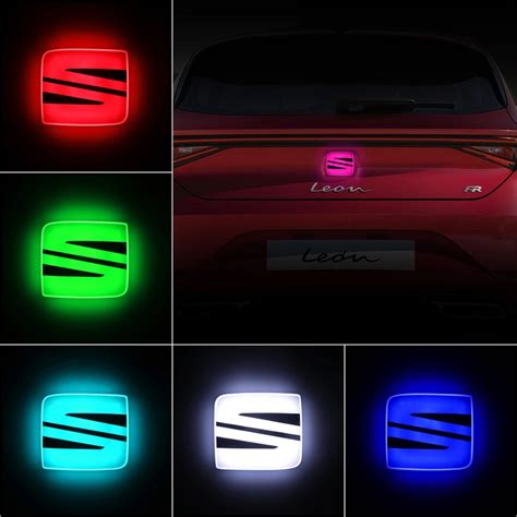 LED Car Logo Badge Lighted Vehicle Emblems For Seat Ateca