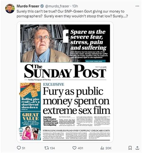 Scottish Government Quango Grants To Film Project Featuring Hardcore Sex Acts As