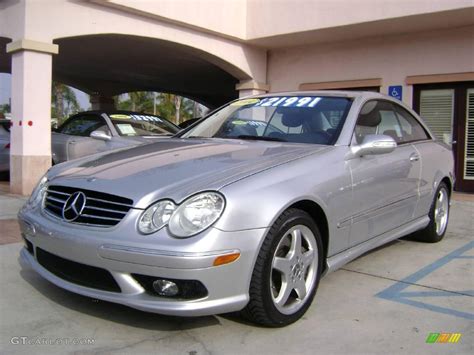 Brilliant Silver Metallic Mercedes Benz Clk Coupe