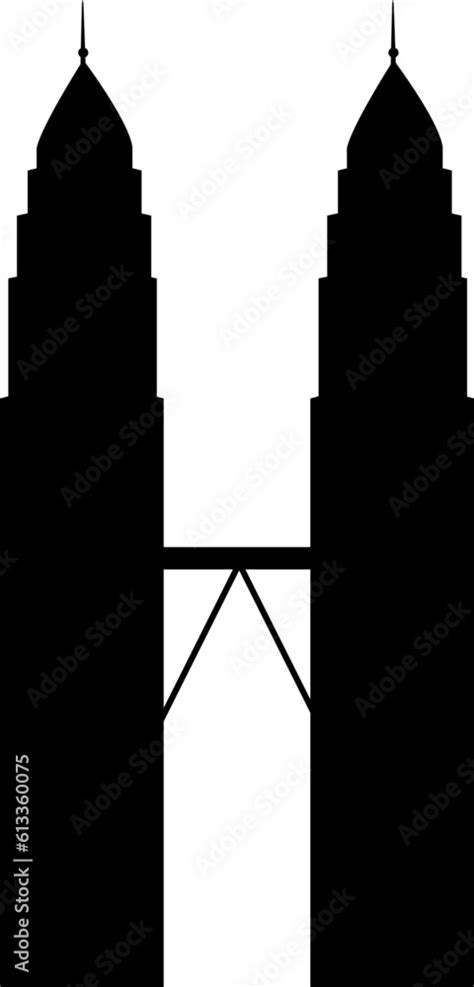 Petronas Twin Towers Silhouette Kuala Lumpur Landmark Klcc Symbol