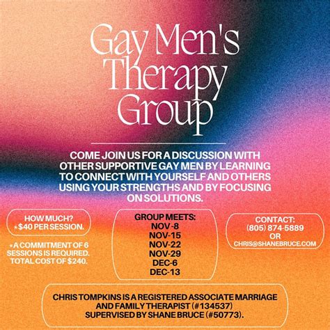 Gay Men S Therapy Group Chris Tompkins