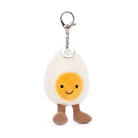 Jellycat Amuseables Happy Boiled Egg Bag Charm Maison White