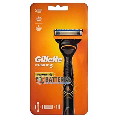 Станок Gillette Fusion5 Power на батарейке с виброузлом, 1 кассета ...